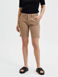 Selected TAPERED FIT KOMFORT STRÆK SHORTS, Silver Mink, highres - 16079186_SilverMink_003.jpg