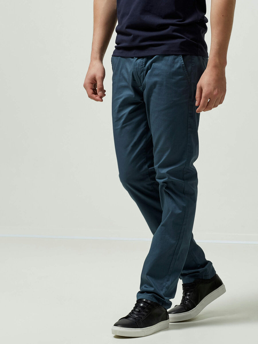 Selected SLHYARD SLIM FIT - CHINOS, Orion Blue, highres - 16051649_OrionBlue_003.jpg