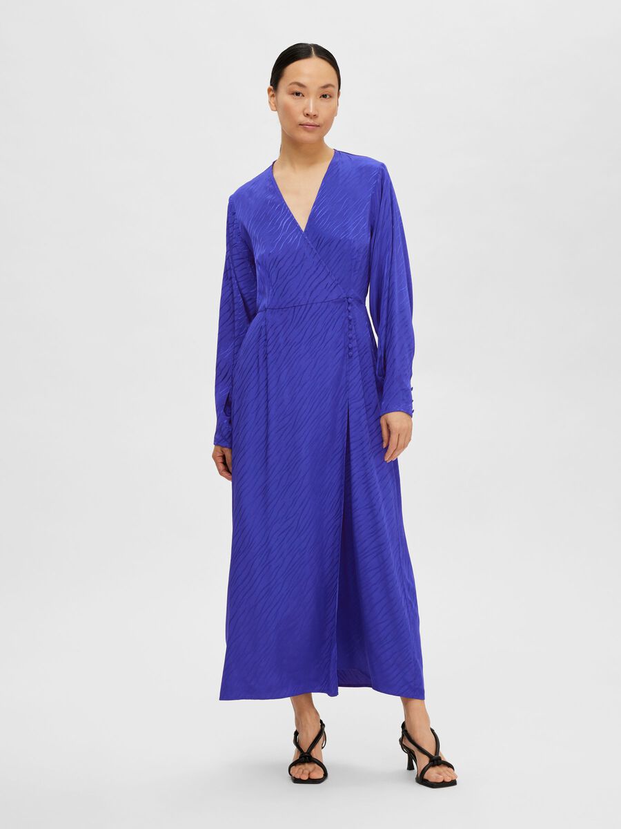 Selected SATIN WRAP DRESS, Royal Blue, highres - 16089006_RoyalBlue_005.jpg