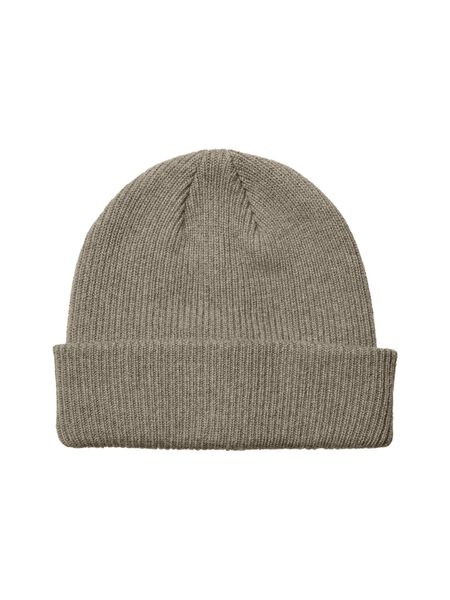 Selected WOOL BLEND BEANIE, Greige, highres - 16075397_Greige_001.jpg