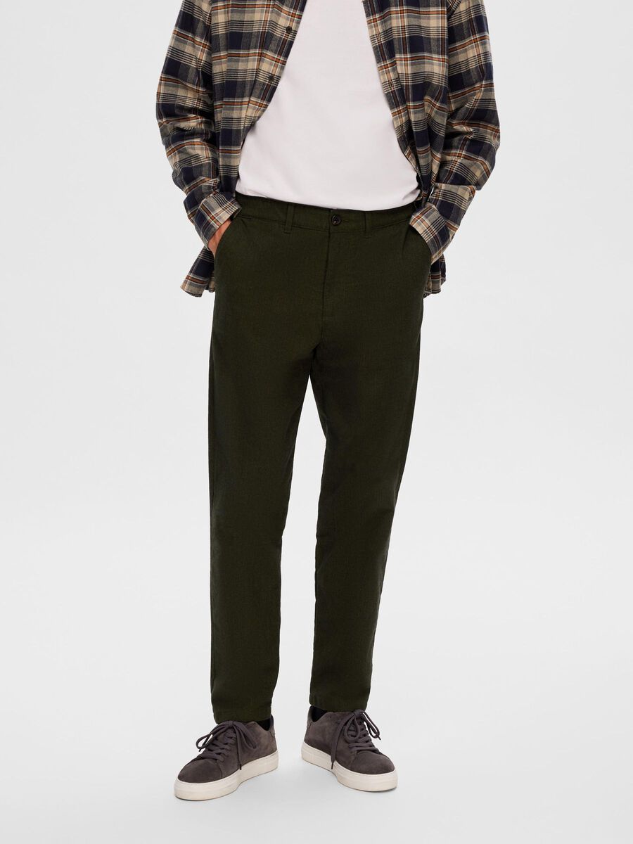 Selected 172 SLIM TAPERED CHINOS, Forest Night, highres - 16090141_ForestNight_1053525_003.jpg
