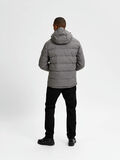 Selected HOODED PUFFER JACKET, Medium Grey Melange, highres - 16077637_MediumGreyMelange_004.jpg