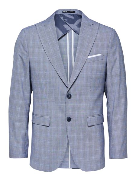 Selected CHECKED SINGLE-BREASTED BLAZER, Blue Heaven, highres - 16089611_BlueHeaven_1031791_001.jpg