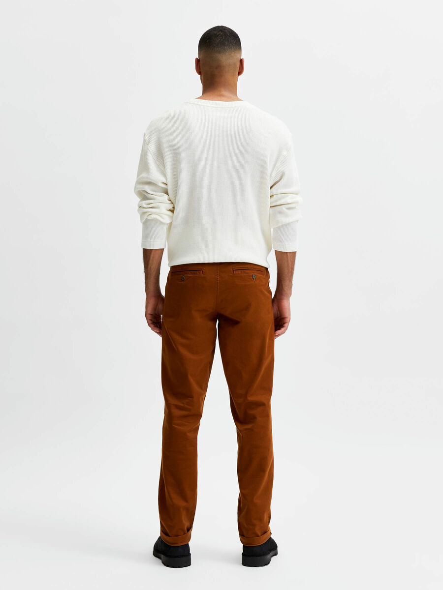 Selected 196 STRAIGHT FIT FLEX CHINOS, Monks Robe, highres - 16074057_MonksRobe_004.jpg