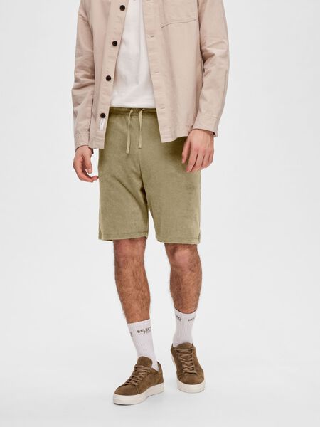 Selected TERRYCLOTH SHORTS, Vetiver, highres - 16090745_Vetiver_003.jpg