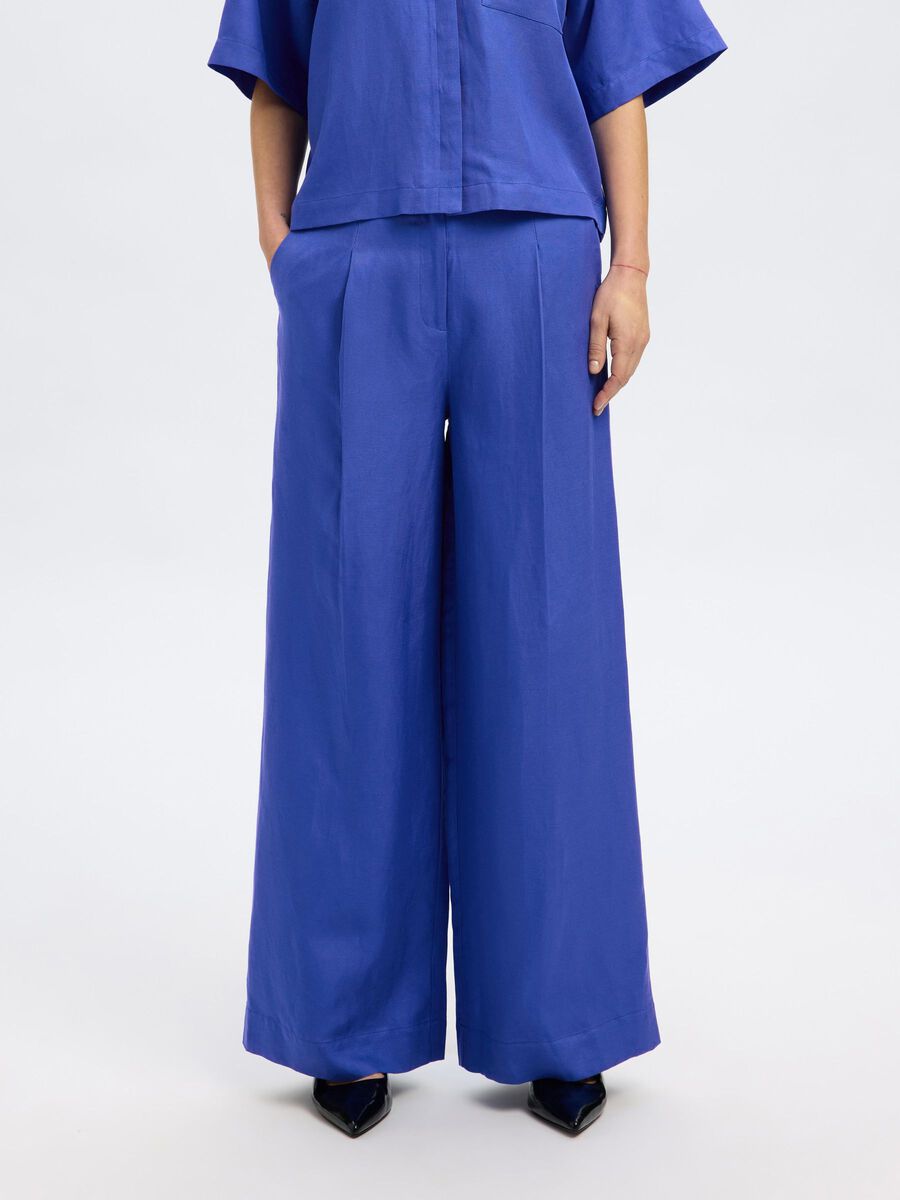 Selected LINEN BLEND WIDE-LEG TROUSERS, Dazzling Blue, highres - 16093092_DazzlingBlue_003.jpg