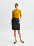 Selected HIGH WAIST LEDERROCK, Black, highres - 16079520_Black_005.jpg