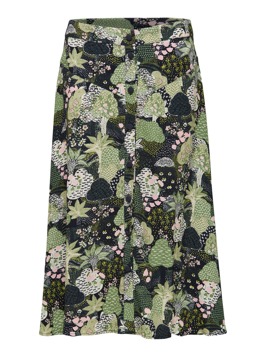 Selected BOTANICAL PRINT - MIDI SKIRT, Night Sky, highres - 16072239_NightSky_736414_001.jpg