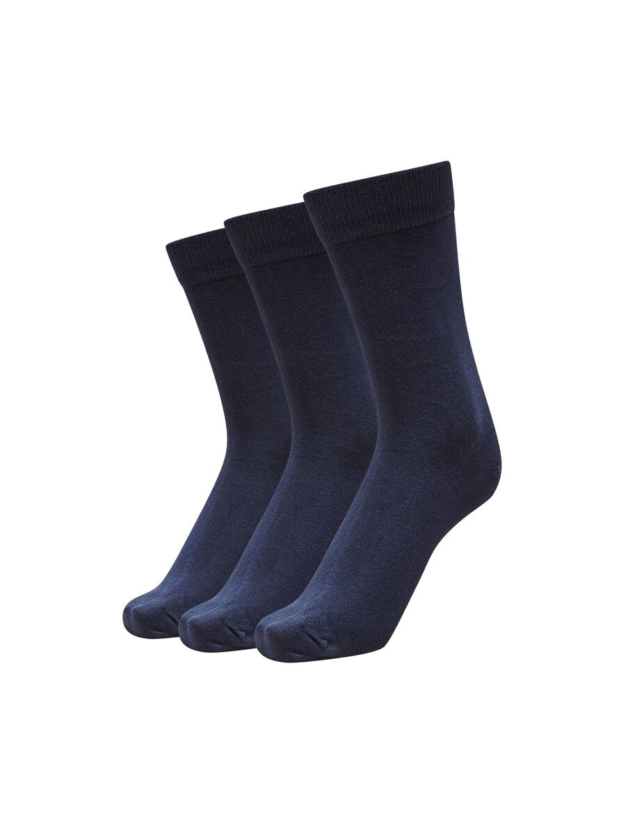 Selected 3-PACK SOCKS, Navy Blazer, highres - 16053058_NavyBlazer_001.jpg