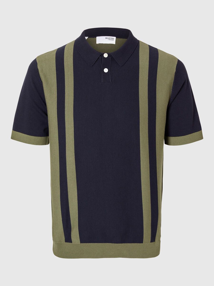 Selected COLORBLOCK POLOHEMD AUS STRICK, Sky Captain, highres - 16094635_SkyCaptain_1121187_001.jpg