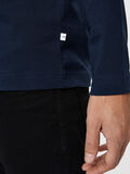 Selected RELAXED FIT LONG-SLEEVED T-SHIRT, Navy Blazer, highres - 16078605_NavyBlazer_006.jpg