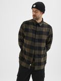 Selected CHECKED LONG SLEEVED SHIRT, Forest Night, highres - 16080836_ForestNight_876193_008.jpg