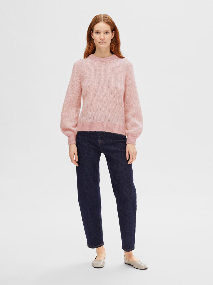 Selected LONG-SLEEVED KNITTED JUMPER, Pink Nectar, highres - 16092261_PinkNectar_1082177_005.jpg