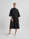 Selected NYLON WIDE SLEEVE DRESS, Black, highres - 16079517_Black_005.jpg