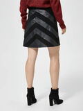 Selected LEATHER AND SUEDE MIX - SKIRT, Black, highres - 16059303_Black_004.jpg
