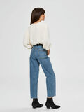 Selected HIGH WAIST - STRAIGHT FIT JEANS, Medium Blue Denim, highres - 16072636_MediumBlueDenim_004.jpg