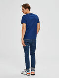 Selected ORGANIC COTTON - T-SHIRT, Estate Blue, highres - 16071844_EstateBlue_731077_004.jpg