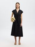 Selected TIE FRONT MIDI DRESS, Black, highres - 16097799_Black_008.jpg