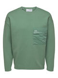 Selected COUPE DÉCONTRACTÉE PULLOVER, Granite Green, highres - 16083887_GraniteGreen_001.jpg