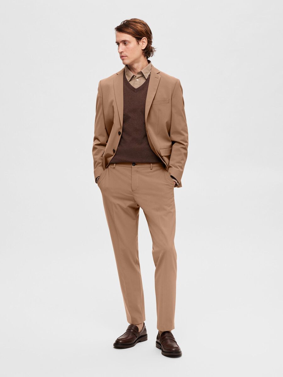 Selected 175 SLIM FIT BUKSER, Camel, highres - 16087825_Camel_005.jpg
