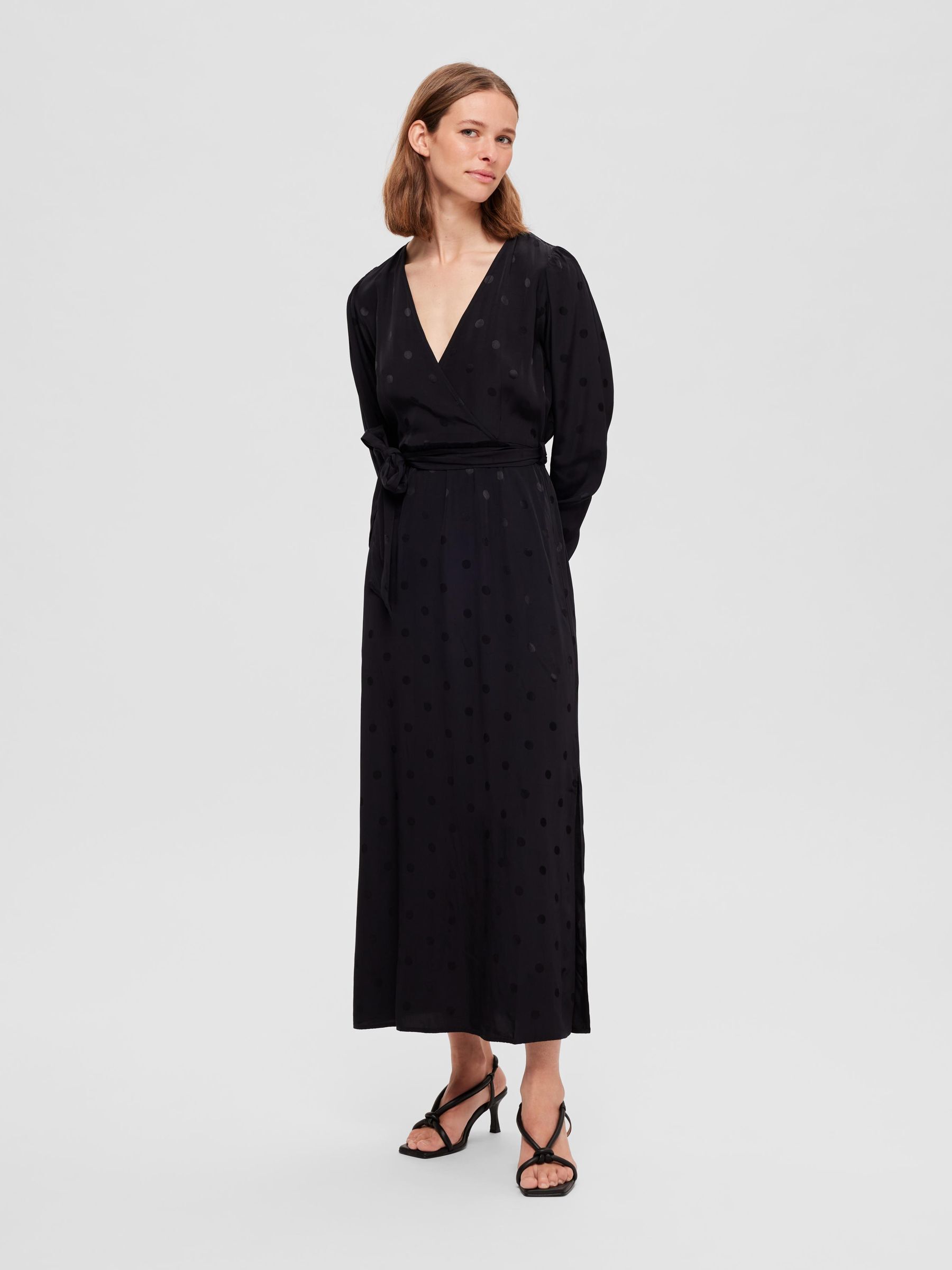 Selected femme wrap hot sale dress