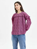 Selected FRILLED FLORAL BLOUSE, Phlox Pink, highres - 16086241_PhloxPink_964046_003.jpg