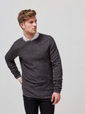 Selected CREW-NECK- PULLOVER, Medium Grey Melange, highres - 16052708_MediumGreyMelange_003.jpg