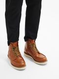 Selected LACE-UP LEATHER BOOTS, Cognac, highres - 16081334_Cognac_003.jpg