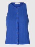 Selected KNITTED SLEEVELESS TOP, Dazzling Blue, highres - 16097536_DazzlingBlue_001.jpg