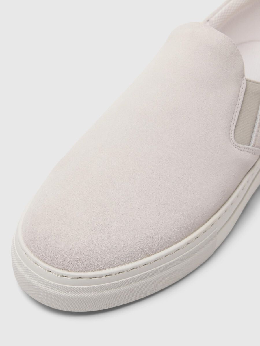 Selected SUEDE TRAINERS, White, highres - 16072983_White_006.jpg