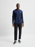 Selected CREW NECK LANGÆRMET T-SHIRT, Navy Blazer, highres - 16080127_NavyBlazer_005.jpg