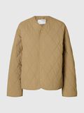 Selected QUILTED SHORT JACKET, Greige, highres - 16099317_Greige_001.jpg
