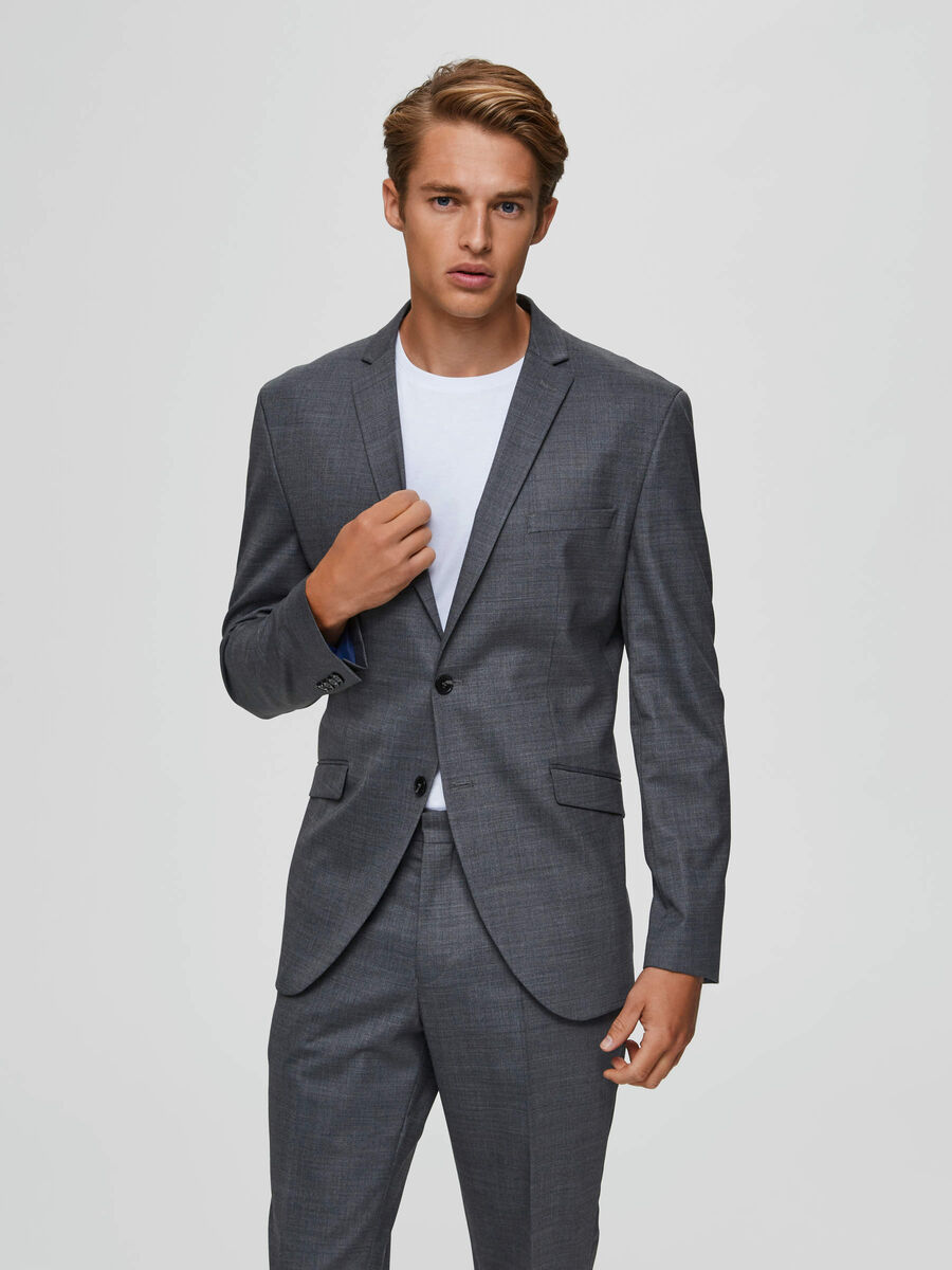 Selected COUPE SLIM - BLAZER, Grey, highres - 16072353_Grey_003.jpg