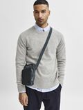 Selected CREW NECK KNITTED JUMPER, Medium Grey Melange, highres - 16079780_MediumGreyMelange_853720_008.jpg