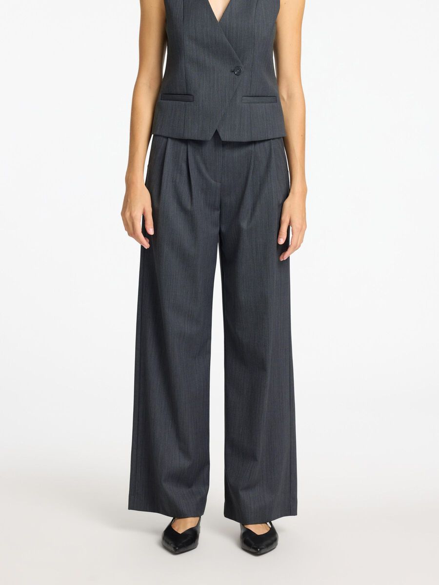 Selected WOOL BLEND SUIT TROUSERS, Steel Gray, highres - 16095681_SteelGray_003.jpg