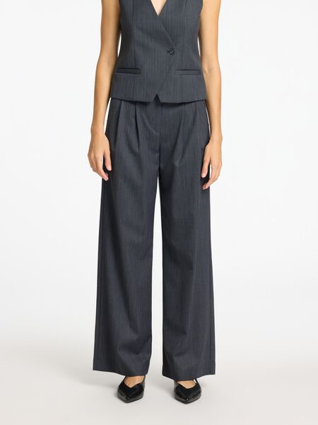 Selected WOOL BLEND SUIT TROUSERS, Steel Gray, highres - 16095681_SteelGray_003.jpg