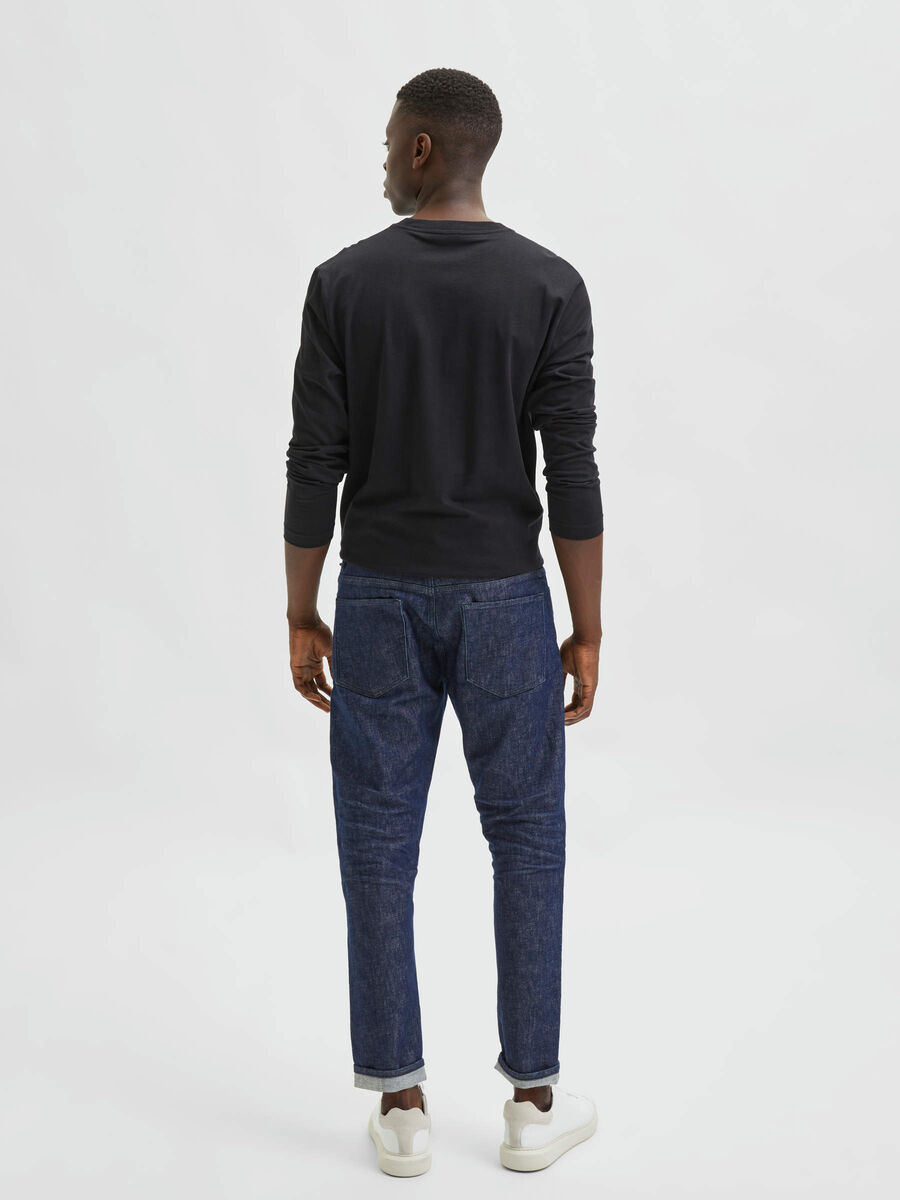 Selected 172 SLIM JEAN COUPE FUSELÉE, Dark Blue Denim, highres - 16082696_DarkBlueDenim_004.jpg