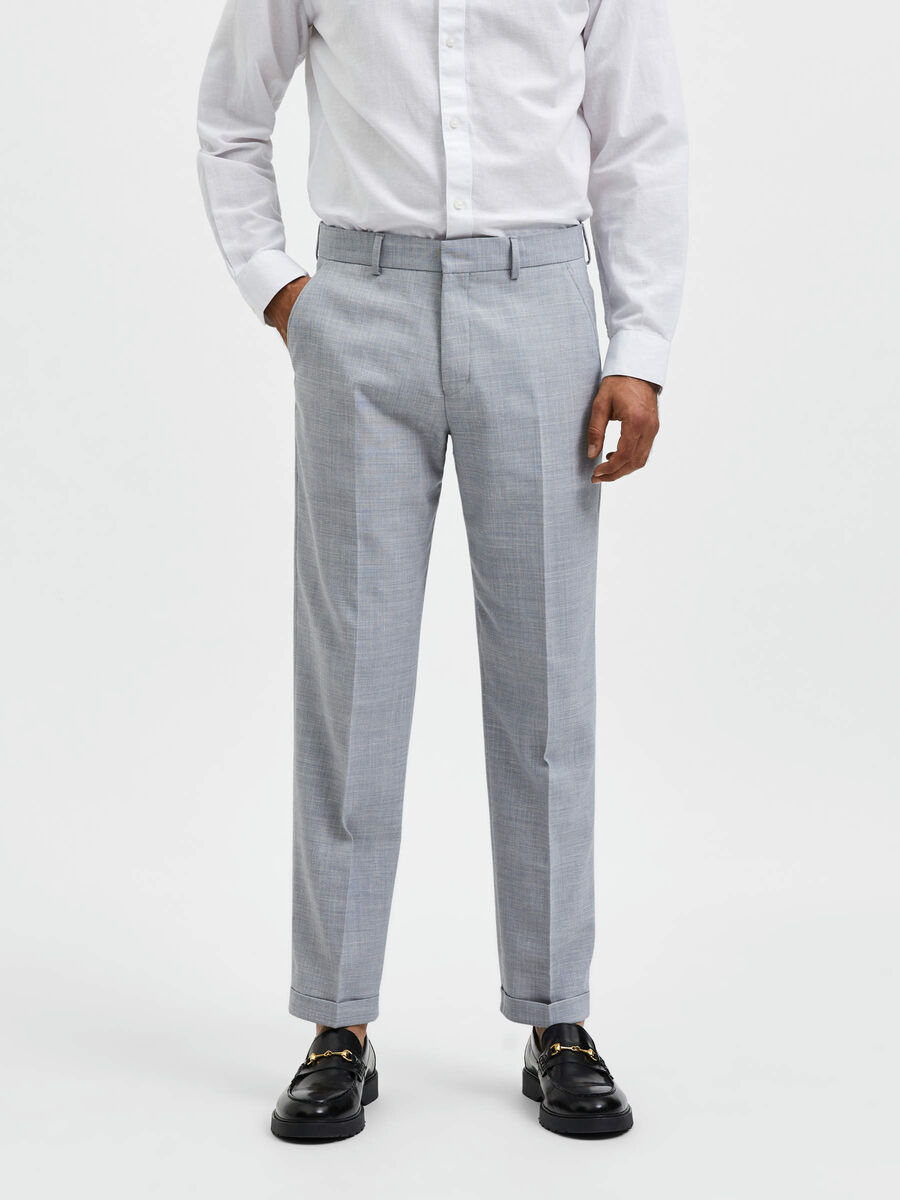 Selected COMFORT FIT TROUSERS, Light Gray, highres - 16087561_LightGray_003.jpg
