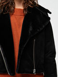 Selected DE CORTE CROPPED - CHAQUETA DE PIEL, Black, highres - 16070109_Black_006.jpg