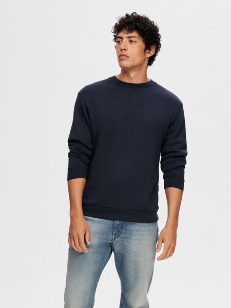 Selected VISKOSEBLANDING SWEATSHIRT, Sky Captain, highres - 16092573_SkyCaptain_003.jpg
