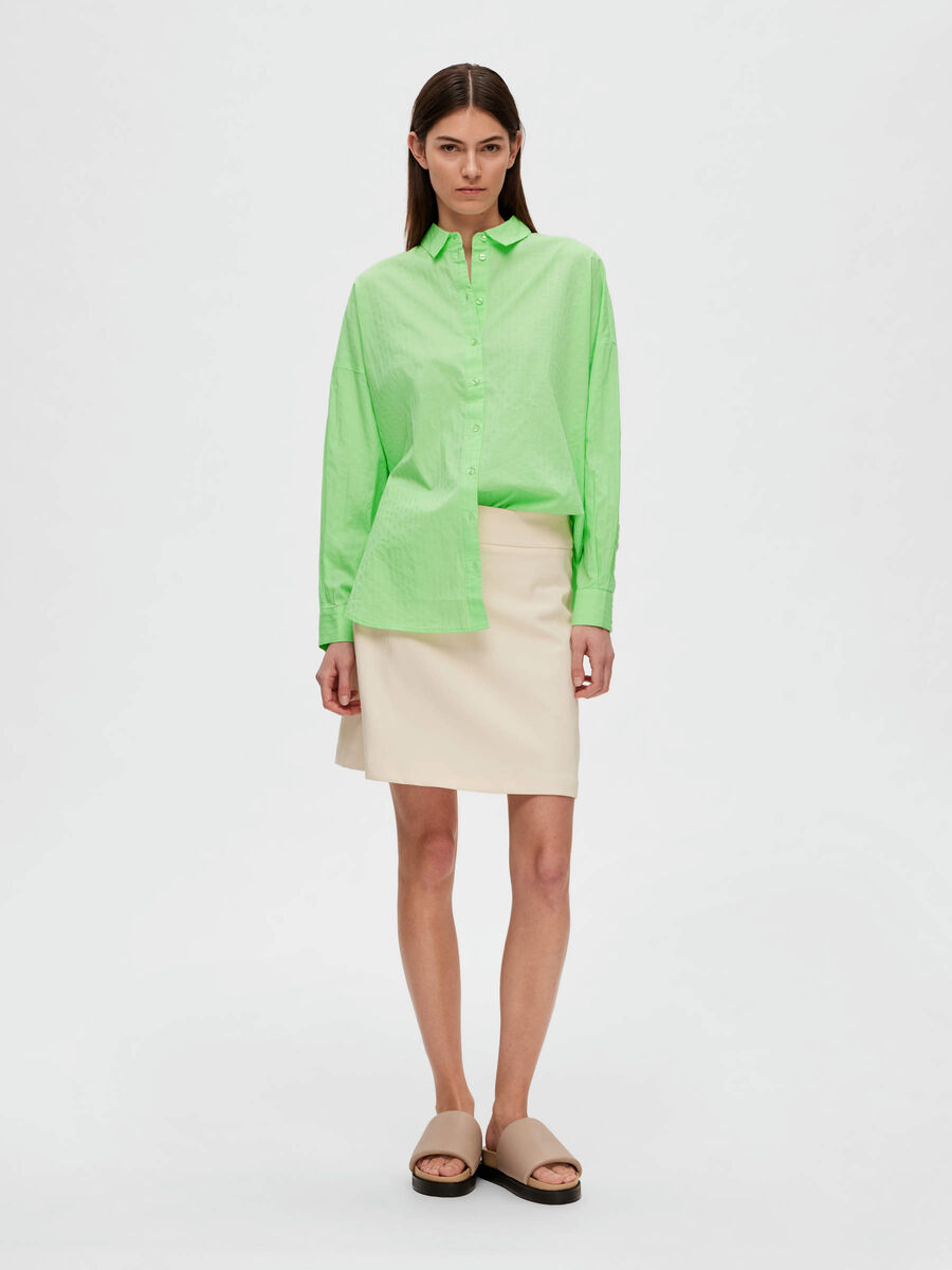 Selected OVERSIZED SHIRT, Pistachio Green, highres - 16089629_PistachioGreen_005.jpg