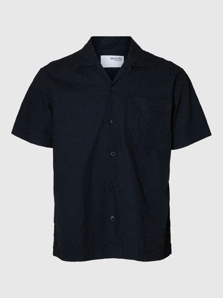 Selected 100% COTTON SHORT SLEEVED SHIRT, Sky Captain, highres - 16096907_SkyCaptain_001.jpg