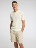 Selected 100% COTTON KNITTED POLO SHIRT, Egret, highres - 16096390_Egret_008.jpg