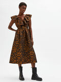 Selected FLOUNCE DETAIL MIDI DRESS, Coffee Bean, highres - 16081863_CoffeeBean_008.jpg