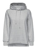 Selected PETITE CAPUCHE TRICOTÉE SWEAT À CAPUCHE, Light Grey Melange, highres - 16082450_LightGreyMelange_001.jpg