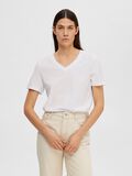 Selected KLASSISCHES V-NECK T-SHIRT, Bright White, highres - 16087922_BrightWhite_003.jpg
