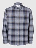 Selected 100% COTTON FLANNEL SHIRT, Sky Captain, highres - 16094899_SkyCaptain_1126863_001.jpg