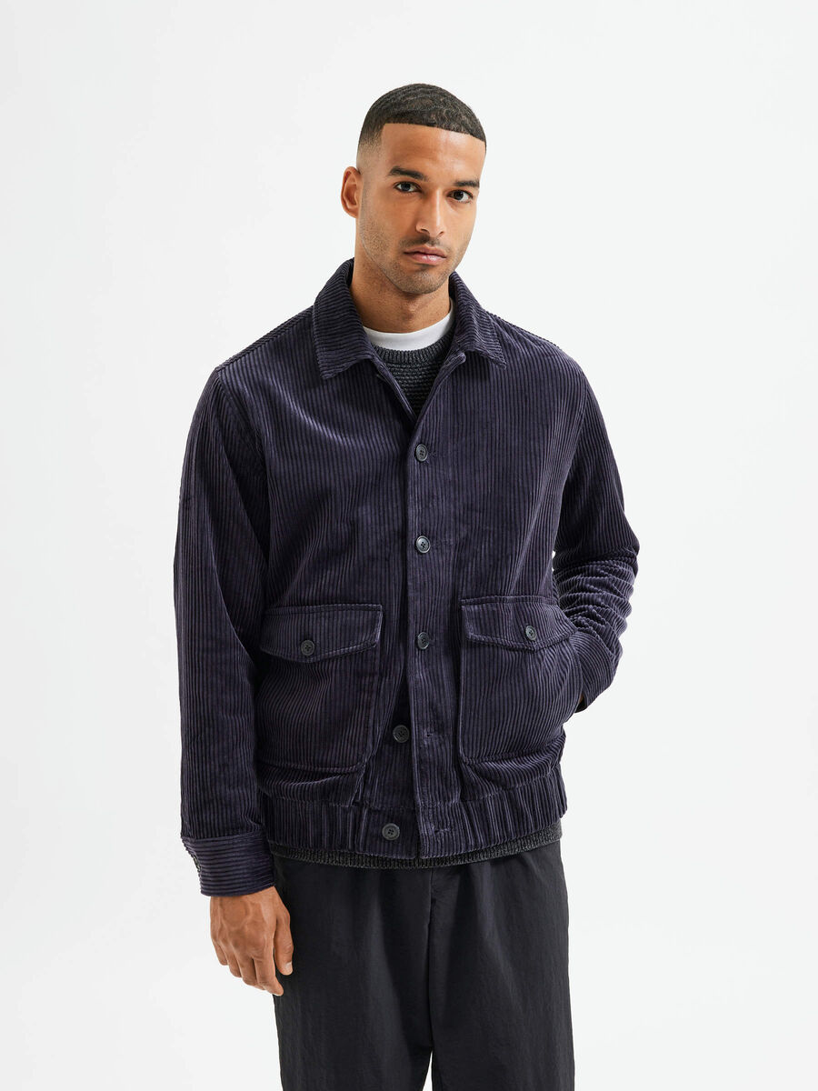 Selected WORKWEAR CORDUROY JACKET, Dark Navy, highres - 16079391_DarkNavy_003.jpg