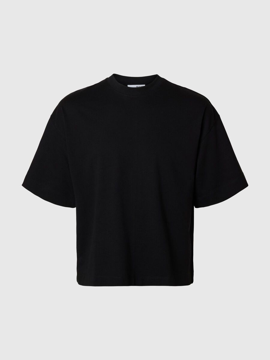 Selected INDISPENSABLE T-SHIRT OVERSIZE, Black, highres - 16097896_Black_001.jpg