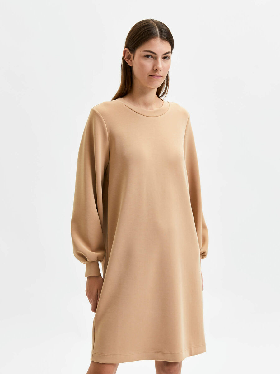 Selected LONG SLEEVE DRESS, Tannin, highres - 16082347_Tannin_003.jpg